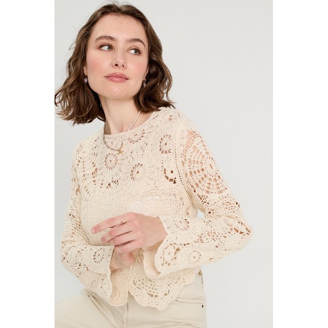 Pull ajouré effet crochet - CACHE CACHE