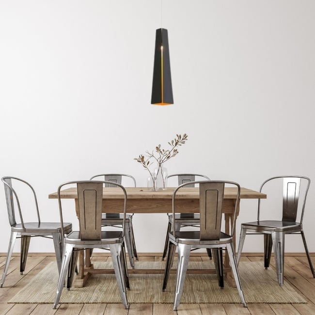 Suspension    PLUMA Couleur noir or <span itemprop=