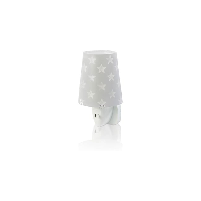Veilleuse phosphorescente Stars Grise Couleur gris, étoiles blanches <span itemprop=