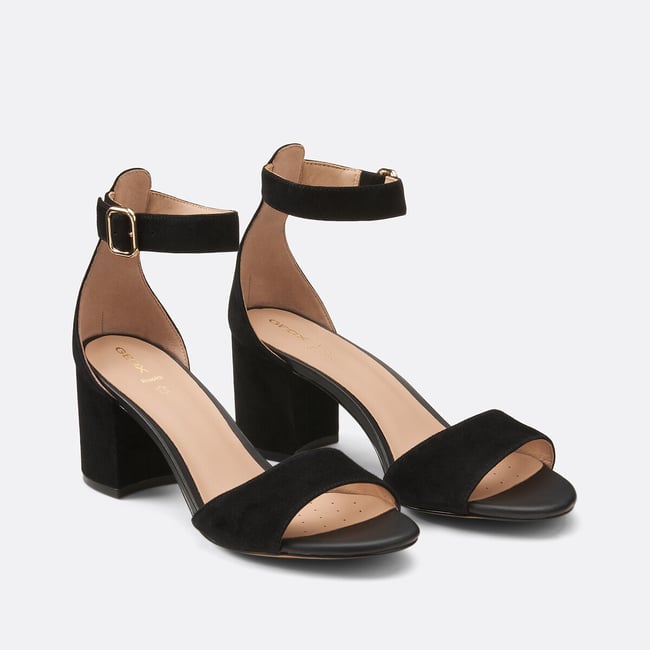Virnilisa 65 Suede Sandals, black, GEOX