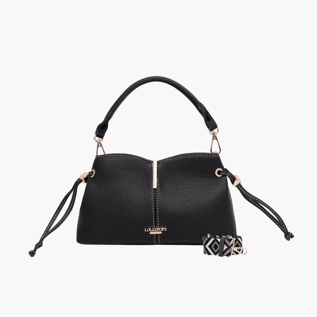Petit sac porté épaule  Taloum S noir,doré <span itemprop=