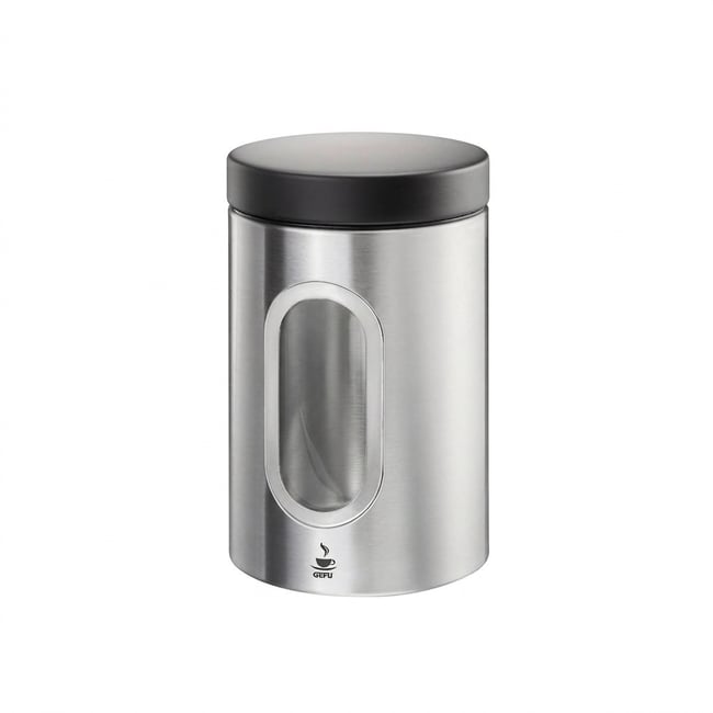 Boîte à café PIERO 500g argent <span itemprop=