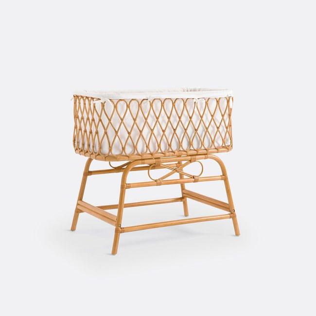 Berceau en rotin Lorene rotin naturel <span itemprop=