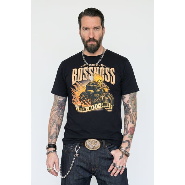 T-shirt groupe Boss Hoss noir <span itemprop=