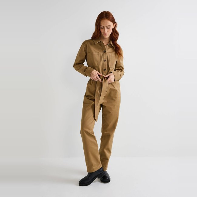 Combinaison pantalon en coton marmotte <span itemprop=