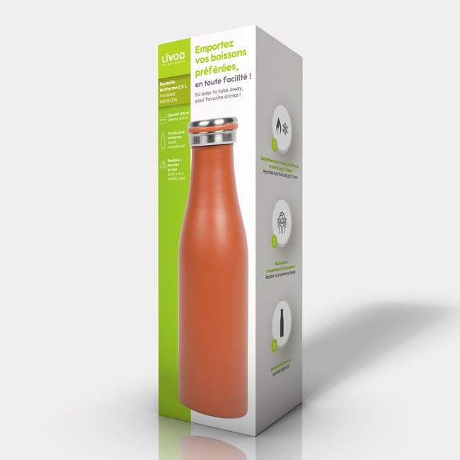 Bouteille isotherme Couleur v002226 <span itemprop=
