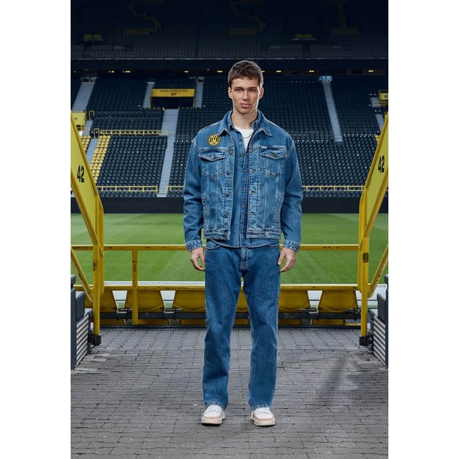 Veste En Denim Gj X Bvb bleu <span itemprop=