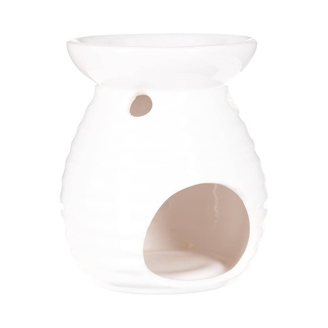 Brûle-parfum Couleur blanc <span itemprop=