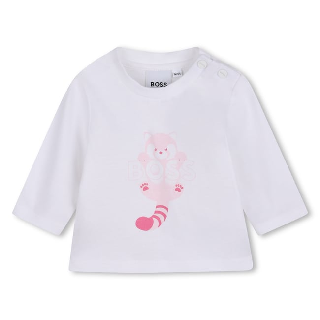 Tee-shirt manches longues blanc <span itemprop=