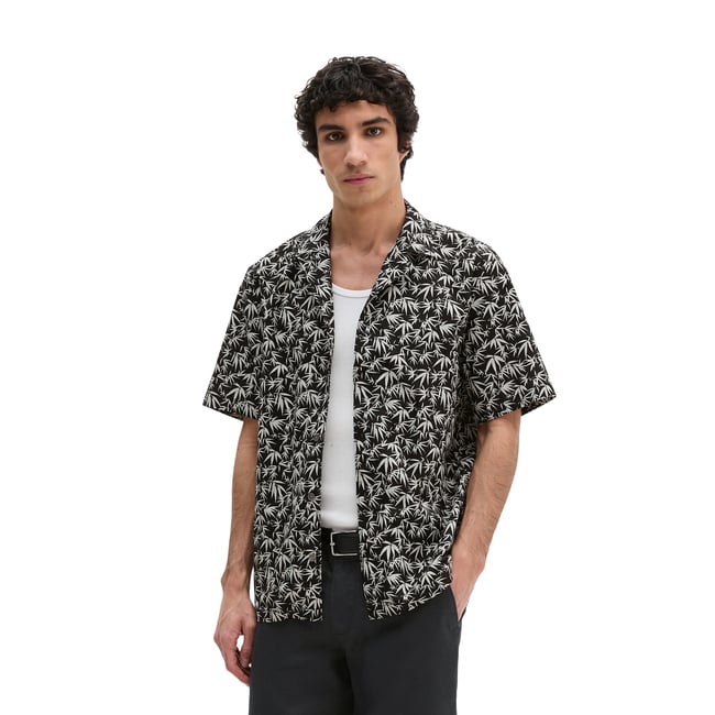 Chemise à manches courtes regular avec motif estival de feuilles - MARC O'POLO