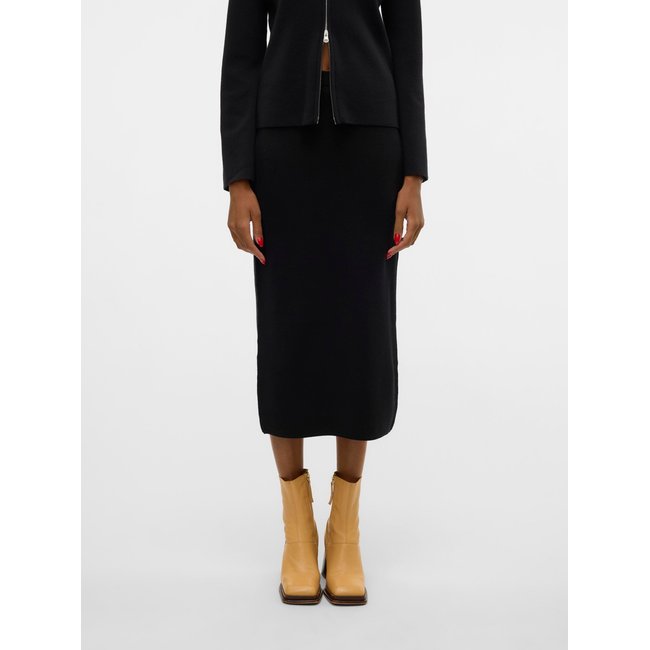 Jupe En Maille black <span itemprop=