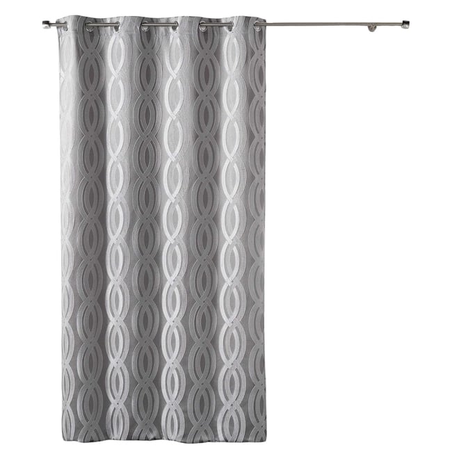 Rideau a oeillets Miriade gris <span itemprop=