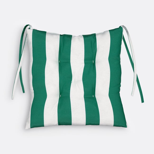Galette de chaise d'extérieur, Hendaye vert <span itemprop=