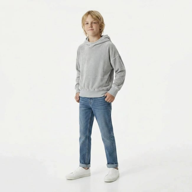Pull  - Très bon état gris <span itemprop=