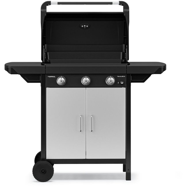 Plancha gaz sur chariot EX 3 2210101 avec couvercle de cuisson - CAMPINGAZ