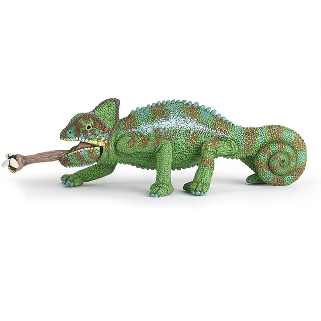 Figurine Caméléon vert <span itemprop=