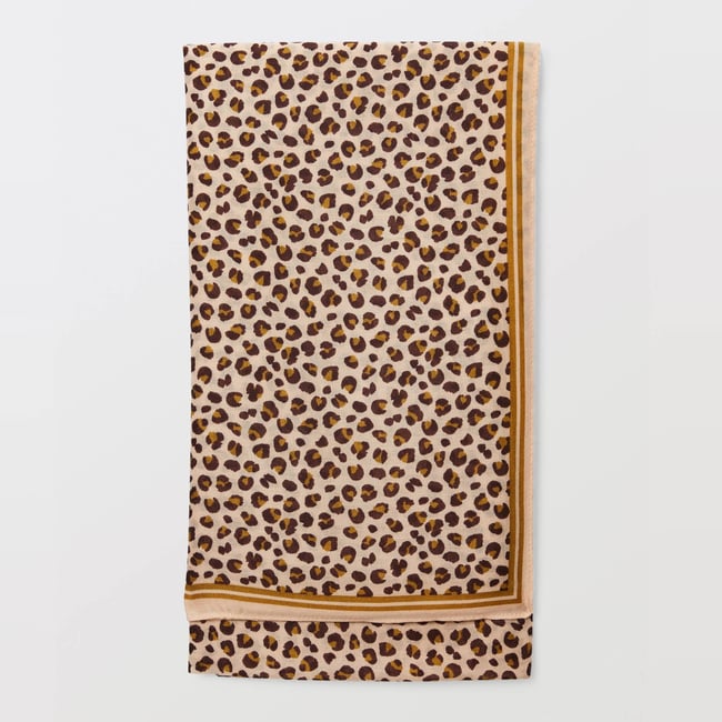 Echarpe imprimée animalier, matière recyclée - MONOPRIX