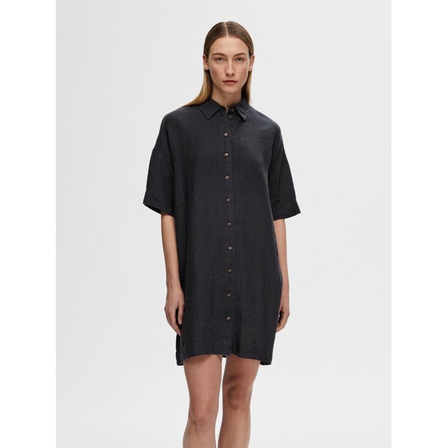 Robe-chemise SELECTED FEMME noir - black <span itemprop=