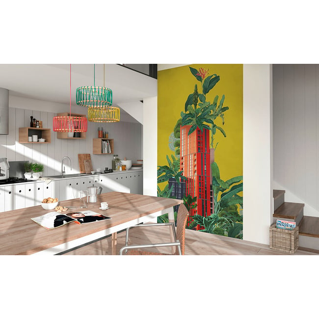 Papel de parede Plant House, INTERELIFE multicolor <span itemprop=