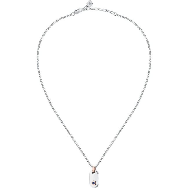 Colliers en Zircon/cubic Zirconia/steel et Zircon rose gold,stainless steel <span itemprop=