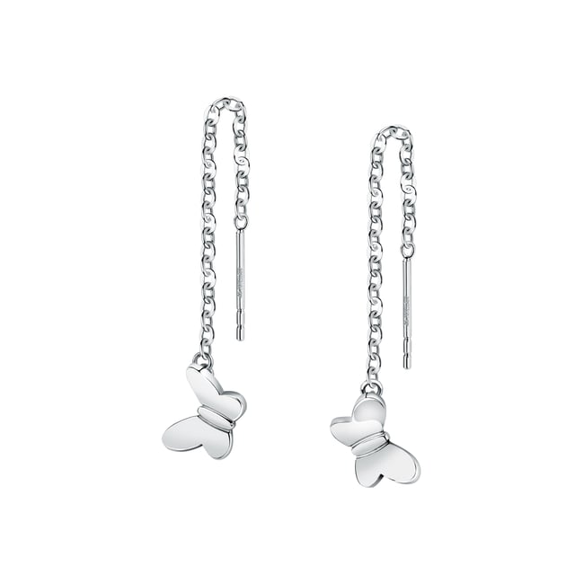 Boucles D'Oreilles en acier, cristaux, TALISMANI argent <span itemprop=