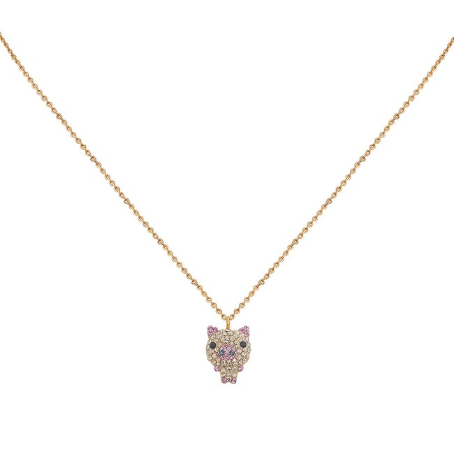 Collier kuchi pig kawaii rose <span itemprop=