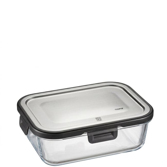 Boîte de conservation verre rectangulaire 1000 ml MILO transparent <span itemprop=