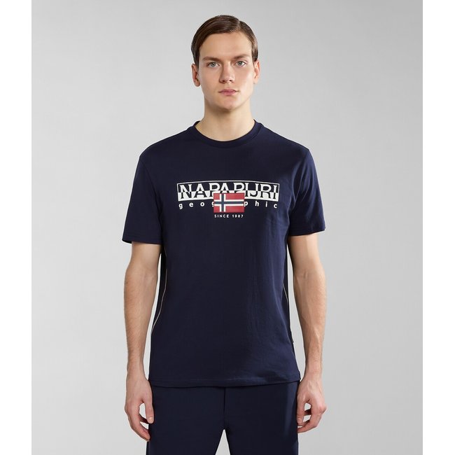 Aylmer Short Sleeve T-Shirt, navy blue, NAPAPIJRI