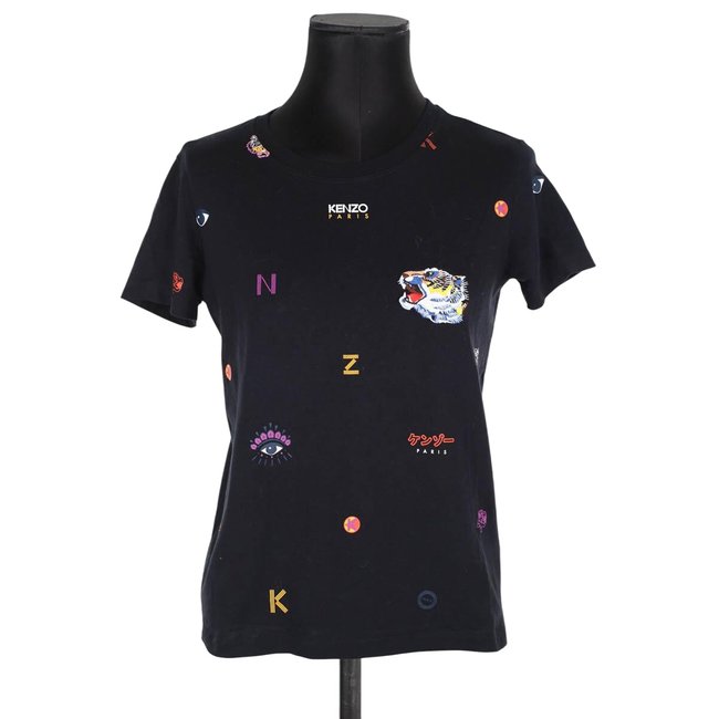 T-shirt en coton - Très Bon État bleu <span itemprop=