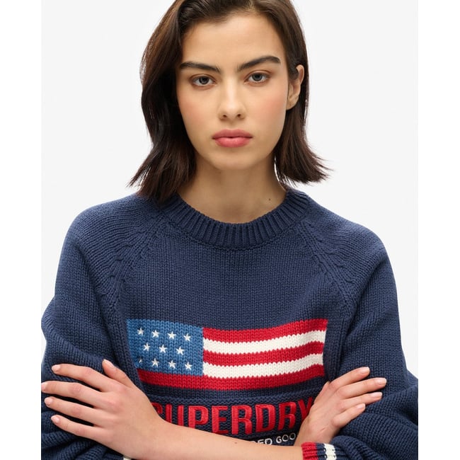 Pull ras du cou Americana - SUPERDRY
