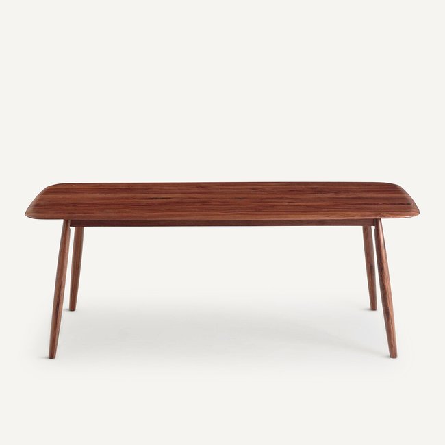 Table à manger noyer massif Comoé Couleur noyer <span itemprop=