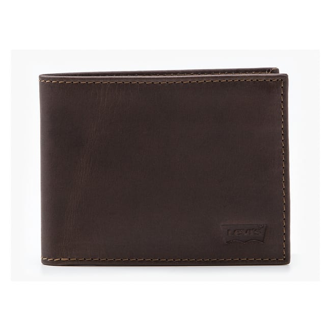 Portefeuille en cuir CLASSICS HUNTE BATWIN marron <span itemprop=
