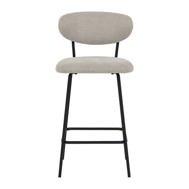 Chaise snack en tissu gris fonce - ZAGO
