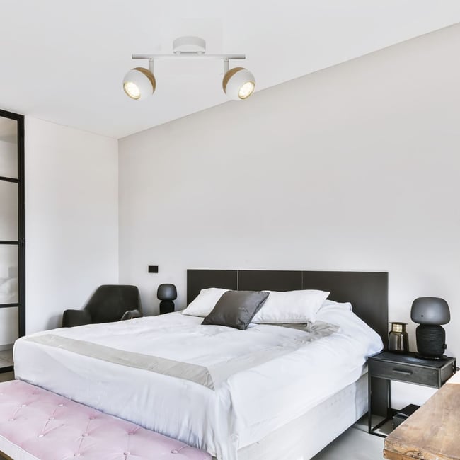 Plafonnier    lumière chaude  SCAN Couleur blanc <span itemprop=