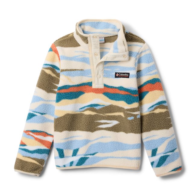 Pull polaire graphique, col montant pressionné - COLUMBIA
