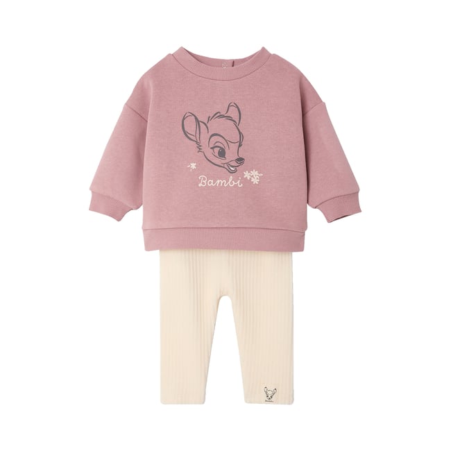 Ensemble Bambi mauve <span itemprop=