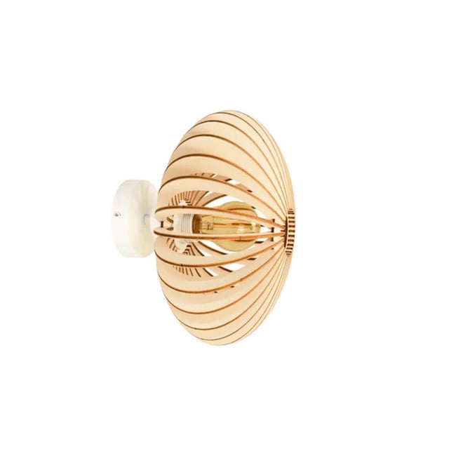 Applique en bois de peuplier MINI NEO Couleur bois clair <span itemprop=