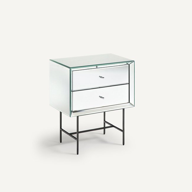 Khonsou Mirrored Bedside Table transparent AM.PM
