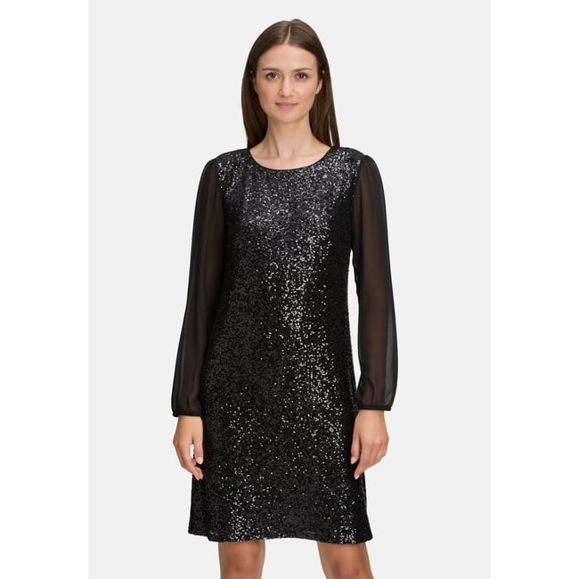 Robe de soirée à paillettes noir <span itemprop=