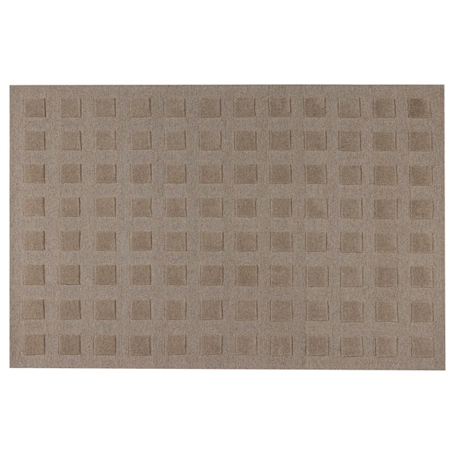 Tapis en coton VEYA Couleur sable <span itemprop=