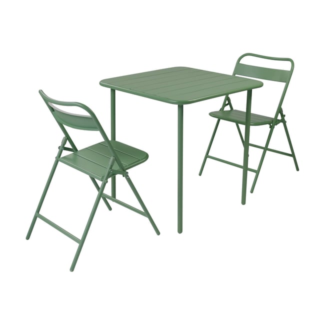 Table de jardin métal + 2 assises AMELIA - SWEEEK