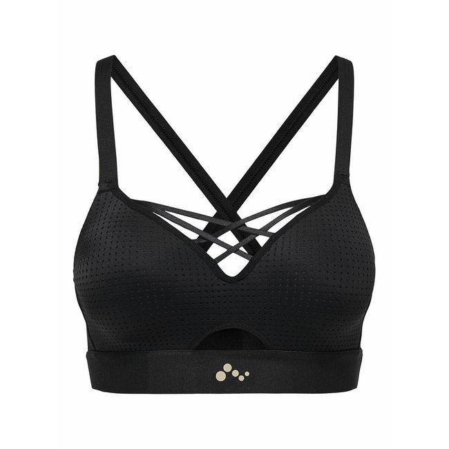Sport-BH Jayda mit Wabenstruktur schwarz <span itemprop=