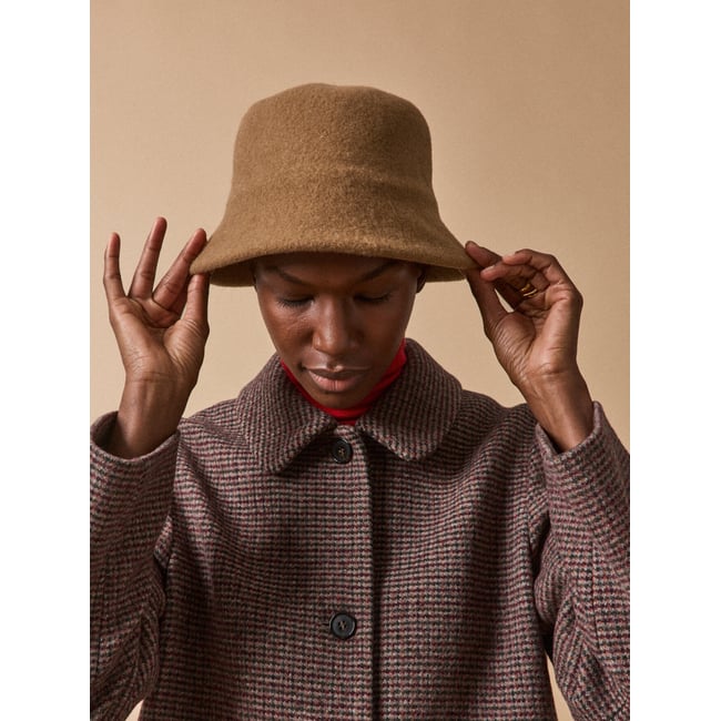 Chapeau Cloche En Laine Marron – Style Vintage HaT – Occasion – Parfait Pour Le Quotidien