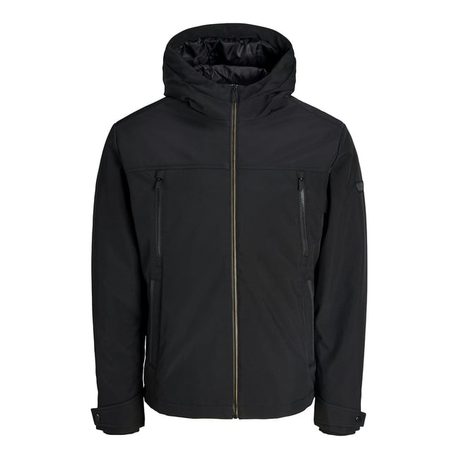 Parka mi-longue à capuche, CLARK noir <span itemprop=