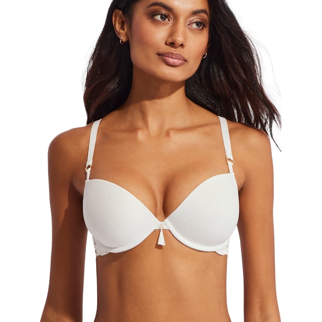 Soutien-gorge double push-up Matilda mariage ivoire <span itemprop=