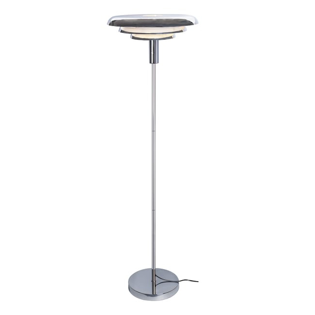 Lampadaire en acier, PRUNELLA Couleur gris / argent <span itemprop=