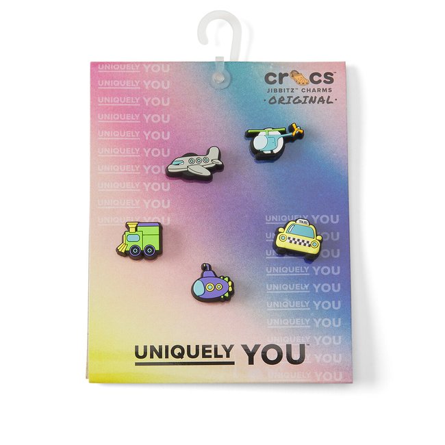 5er-Pack Jibbitz Tiny Vehicules bunt <span itemprop=