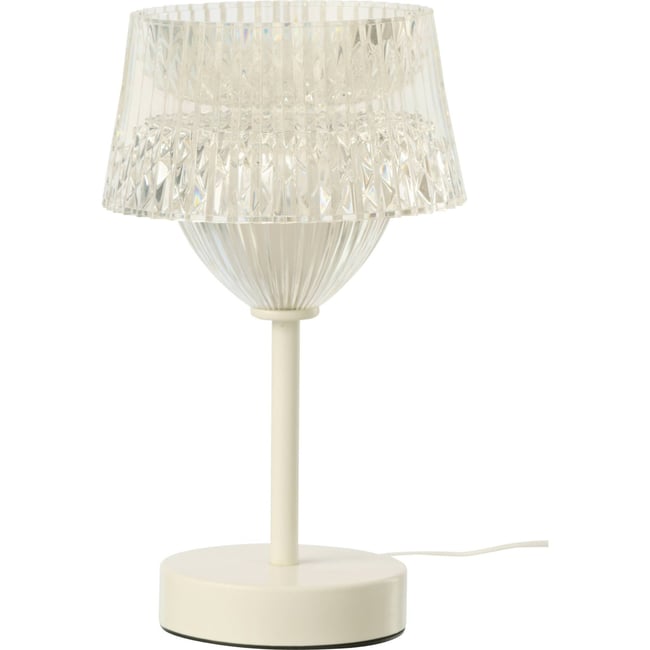 Lampe de table tactile LED en métal Couleur blanc <span itemprop=
