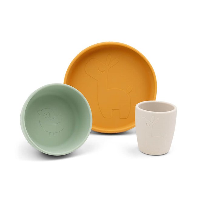Coffret repas stick and stay Lalee multicolore <span itemprop=