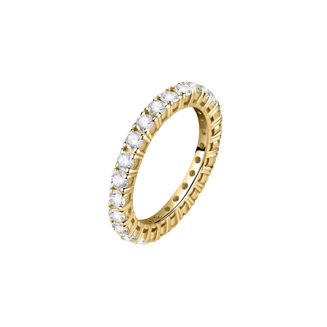 Bague en zircons et argent 925 SCINTILLE gold <span itemprop=